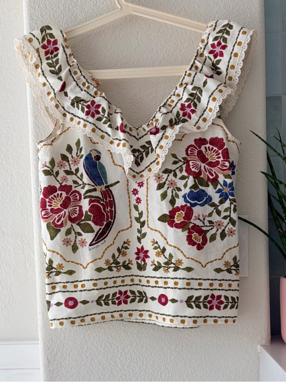 Sezane x Farm Rio gold blouse - Picture 4 of 5